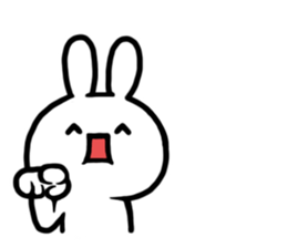 kaomozi rabbit sticker #7716325