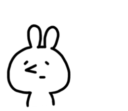 kaomozi rabbit sticker #7716328