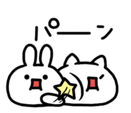 kaomozi rabbit sticker #7716332
