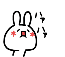 kaomozi rabbit sticker #7716333