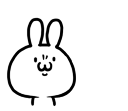 kaomozi rabbit sticker #7716337