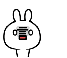 kaomozi rabbit sticker #7716341