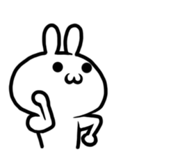 kaomozi rabbit sticker #7716343