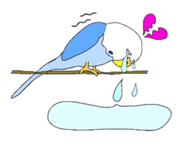 a bird in a cage sticker #7716593