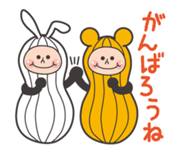 Animal peanuts sticker #7717075