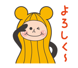 Animal peanuts sticker #7717084