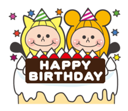 Animal peanuts sticker #7717106