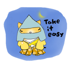 Cute kitten colon 3 English sticker #7717597