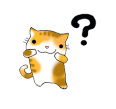 Cute kitten colon 3 English sticker #7717608