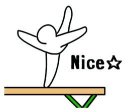 Apparatus gymnastics.a sticker #7717870