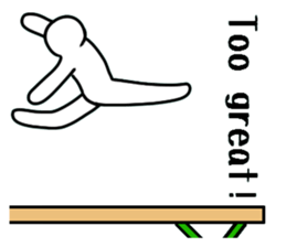 Apparatus gymnastics.a sticker #7717871