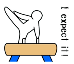 Apparatus gymnastics.a sticker #7717881