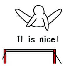 Apparatus gymnastics.a sticker #7717884