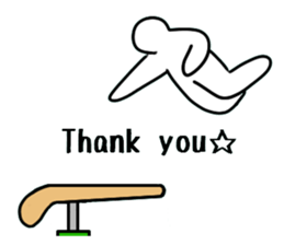 Apparatus gymnastics.a sticker #7717893