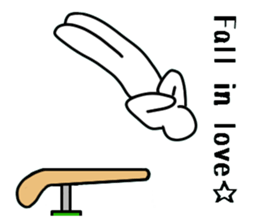 Apparatus gymnastics.a sticker #7717896