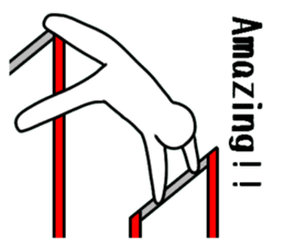 Apparatus gymnastics.a sticker #7717905