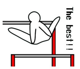 Apparatus gymnastics.a sticker #7717907