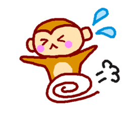 Every day of the happy monkey sticker #7718079