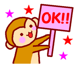 Every day of the happy monkey sticker #7718080