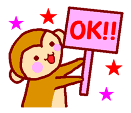 Every day of the happy monkey sticker #7718080