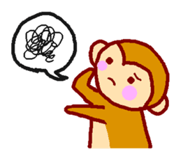 Every day of the happy monkey sticker #7718087