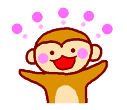 Every day of the happy monkey sticker #7718093