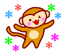 Every day of the happy monkey sticker #7718094