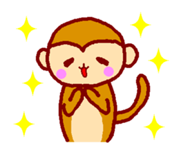 Every day of the happy monkey sticker #7718095