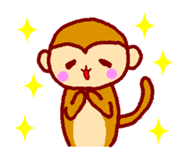 Every day of the happy monkey sticker #7718095