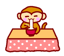 Every day of the happy monkey sticker #7718105