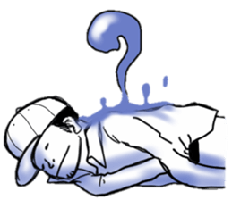 The boy who put on a hat sticker #7718591