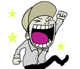 The boy who put on a hat sticker #7718595