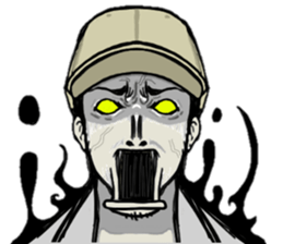 The boy who put on a hat sticker #7718597