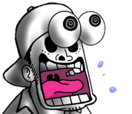 The boy who put on a hat sticker #7718598