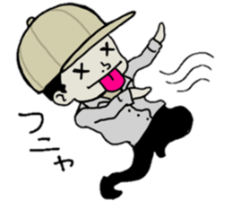 The boy who put on a hat sticker #7718609