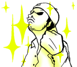 The boy who put on a hat sticker #7718613