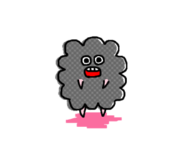 Gray clouds sticker #7718673