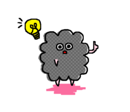 Gray clouds sticker #7718674