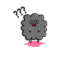 Gray clouds sticker #7718677