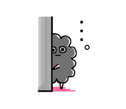 Gray clouds sticker #7718703