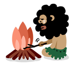 primitive man first sticker #7719111