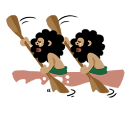 primitive man first sticker #7719119