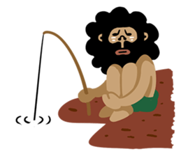 primitive man first sticker #7719121