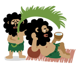 primitive man first sticker #7719125