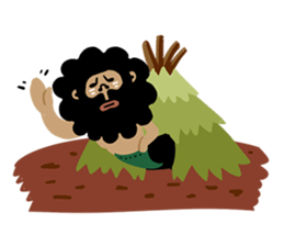 primitive man first sticker #7719137