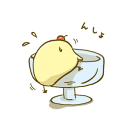Piyo Piyo Pudding sticker #7719817
