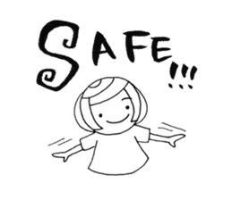 writing brush girl  vol.1 again! sticker #7720234