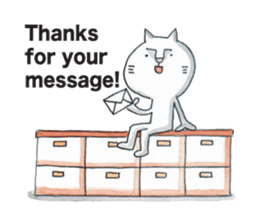 Cat talks message 3. sticker #7720296