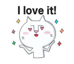 Cat talks message 3. sticker #7720299