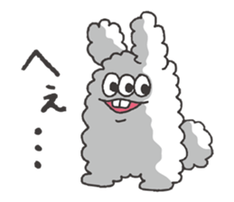 Rabbit heart is broken. sticker #7720476